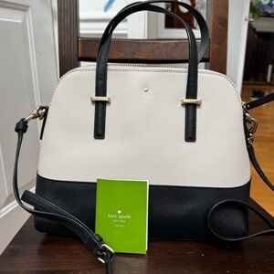 Kate Spade Cedar Street Maise Black and White Bag